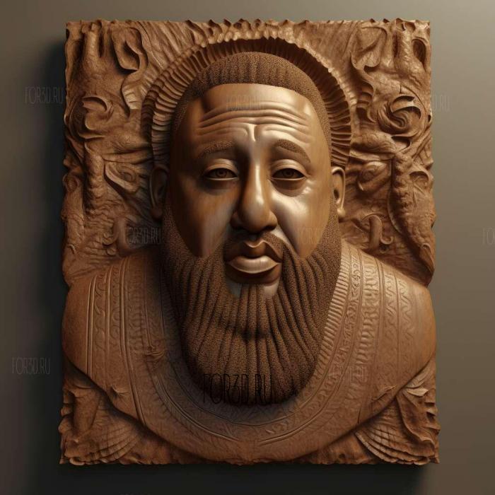 DJ Khaled 1 stl model for CNC